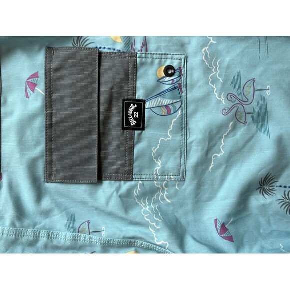 NWT 29 BILLABONG RECYCLER Pro Performance BOARDSHORTS FULL LENGTH Blue Tropical - Picture 4 of 5